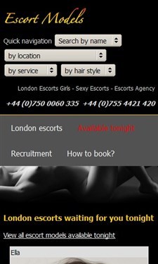 screenshot of london-escort-models-uk.com